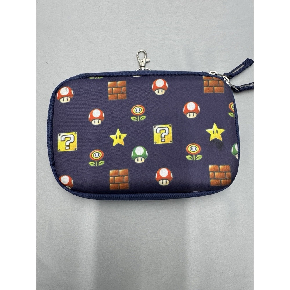 Super Mario Gadget Game Holder Case, Switch, Nintendo 2023 Zipper, Padded w Clip